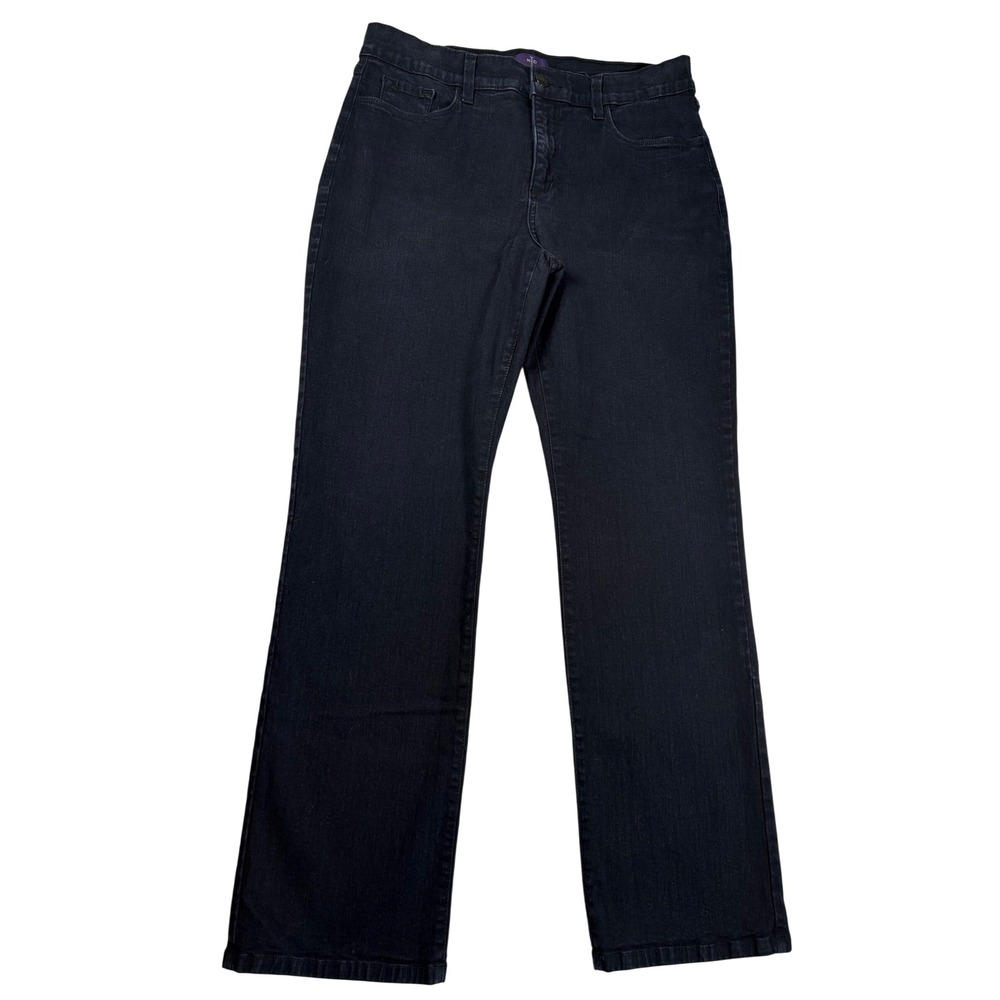 NYDJ Marilyn Straight Leg Jeans Dark Wash Lift Tuck Technology 12P Made in USA